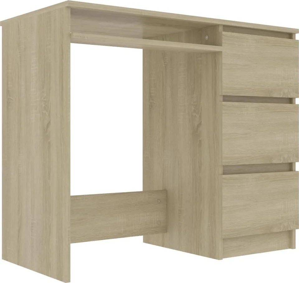 Biurko vidaXL 801376 Brązowe 90 cm x 45 cm