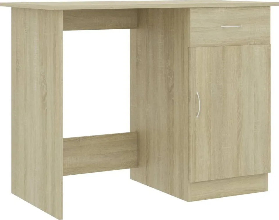 Biurko vidaXL 801083 Jasnobrązowe 100 cm x 50 cm