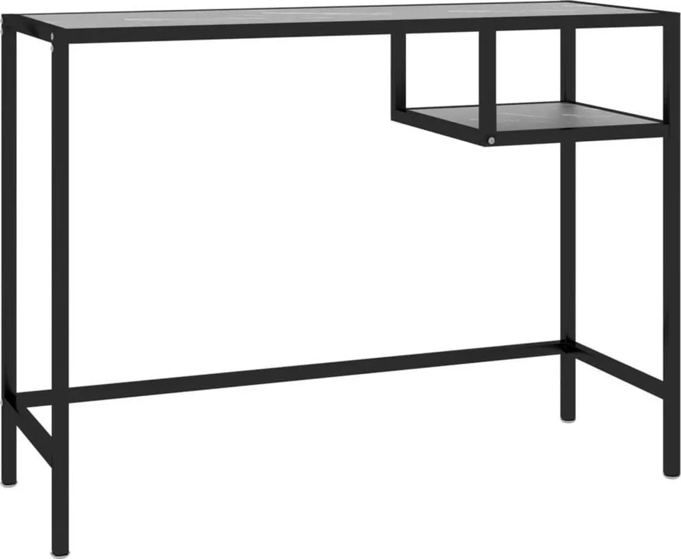 Biurko vidaXL 331623 Czarne 100 cm x 36 cm