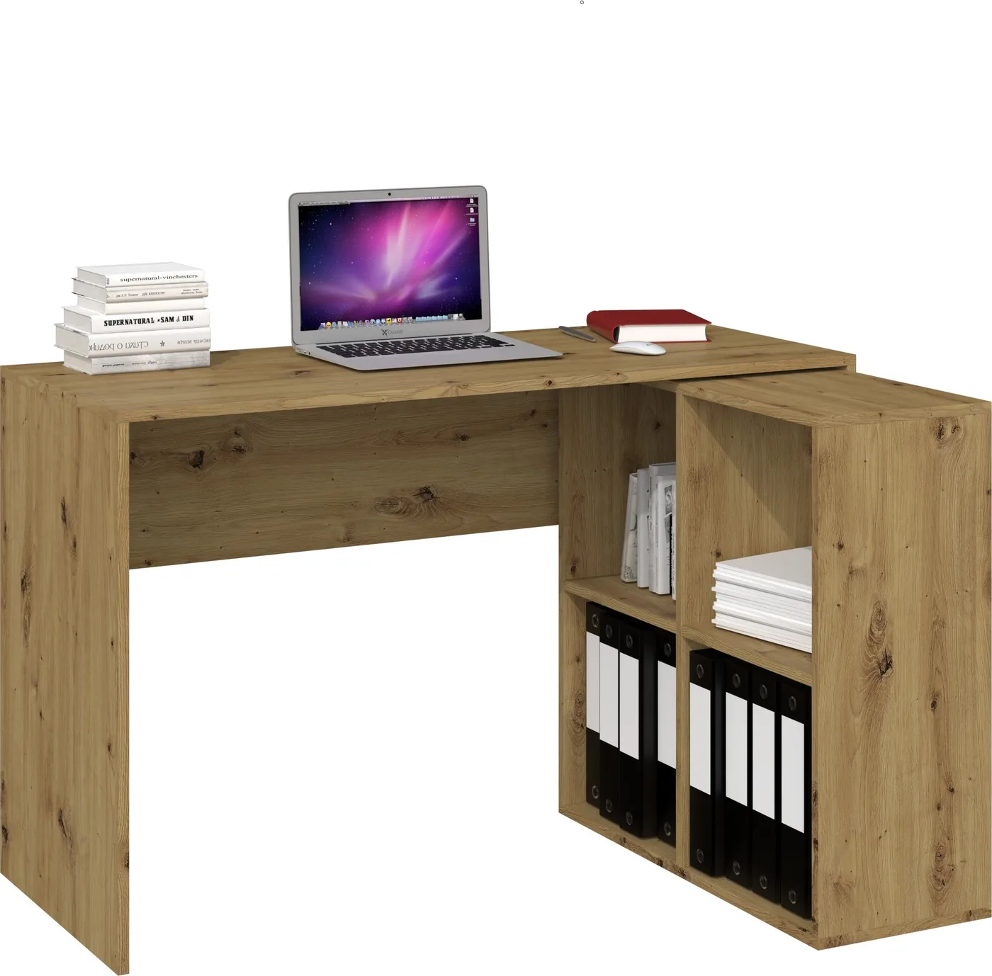 Biurko Topeshop Plus Brązowe 120 cm x 50 cm