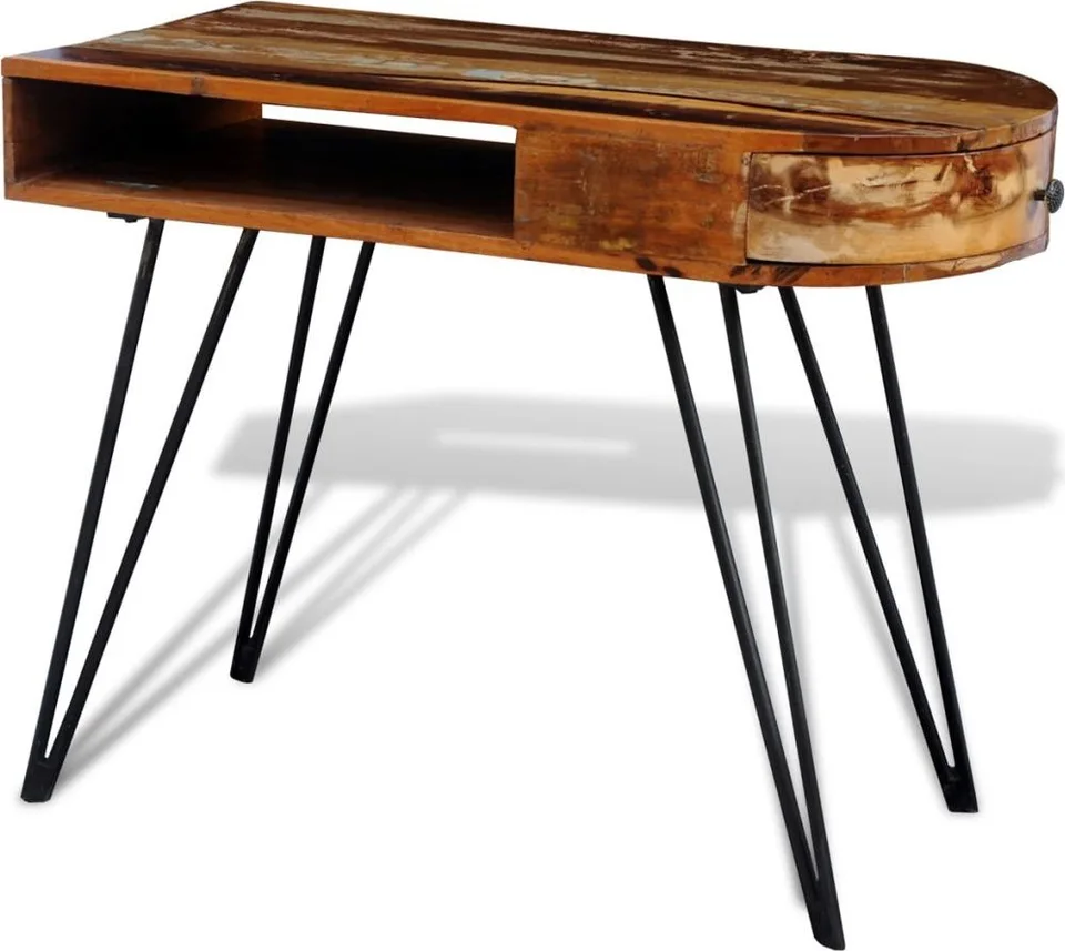 Biurko vidaXL 241641 Brązowe 90 cm x 45 cm