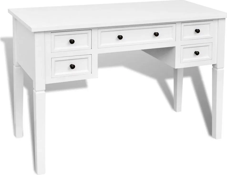 Biurko vidaXL 241533 Białe 109.5 cm x 45 cm