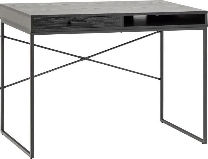 Biurko Actona Seaford Czarne 110 cm x 45 cm