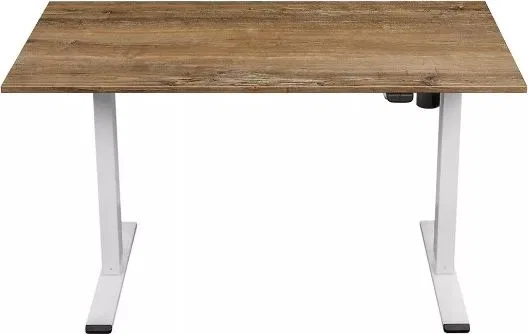 Biurko Spacetronik Moris Flex Brązowo-Białe 120 cm x 60 cm