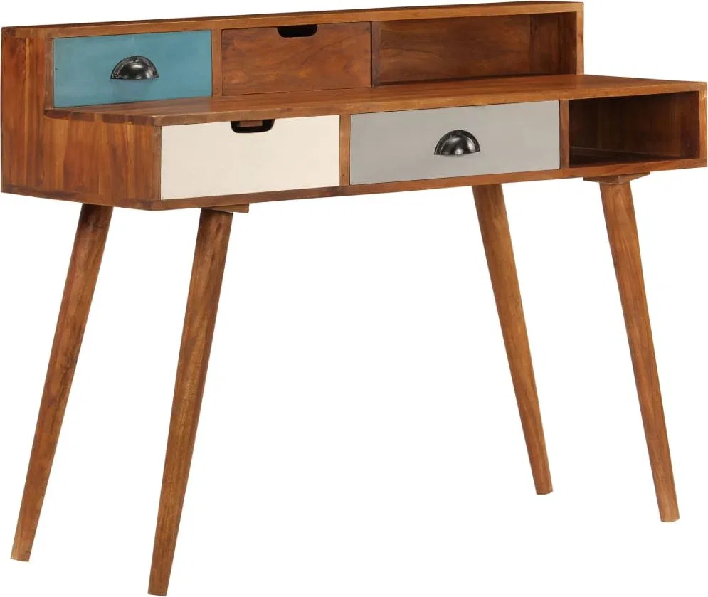 Biurko vidaXL 247937 Brązowe 110 cm x 50 cm