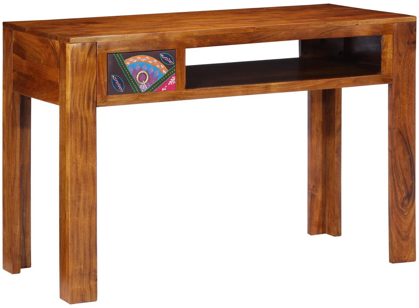 biurko 110x50x73 cm z litego drewna akacjowego