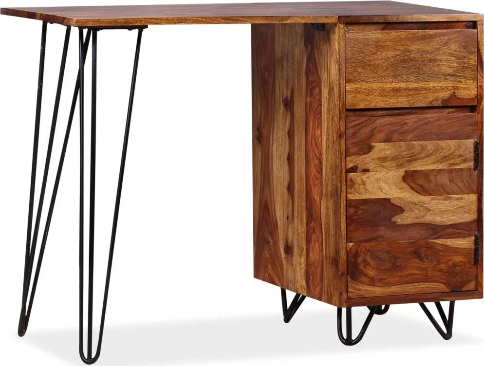 Biurko vidaXL 244359 Brązowe 110 cm x 45 cm