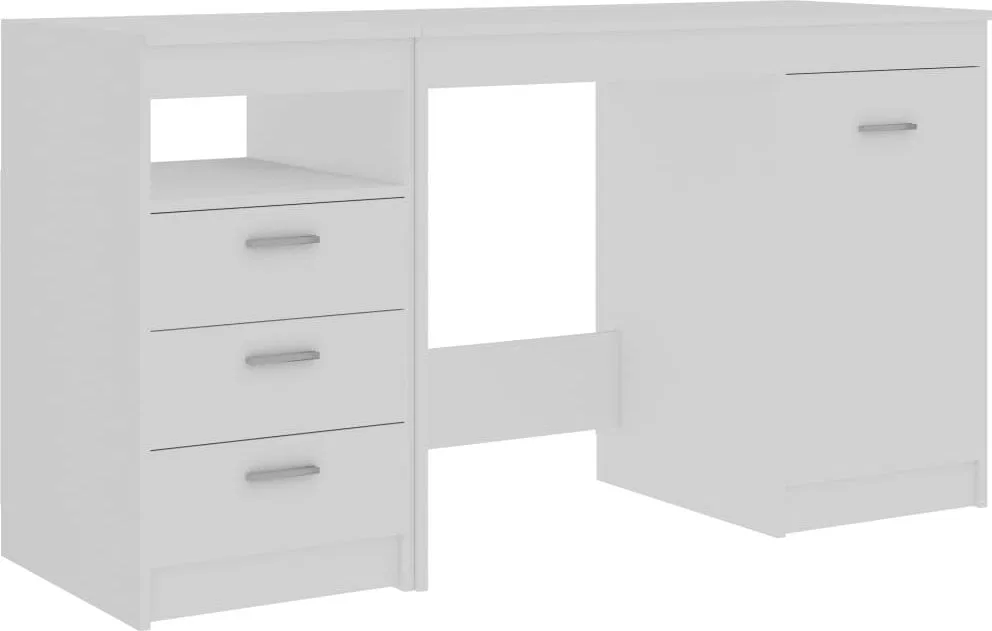 Biurko vidaXL 3054780 Białe 140 cm x 50 cm