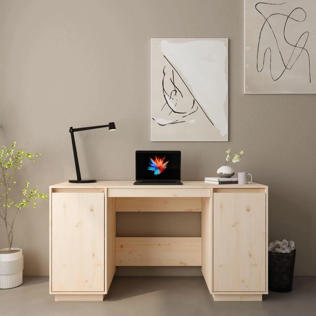 Biurko vidaXL Jasnobrązowe 140 cm x 50 cm