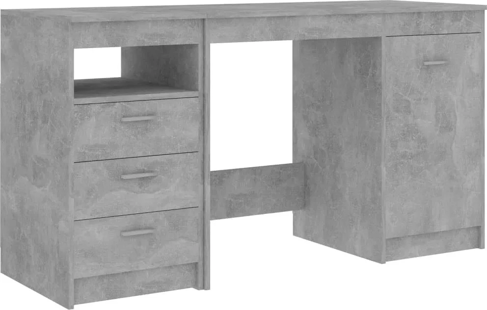 Biurko vidaXL 3054784 Szare 140 cm x 50 cm