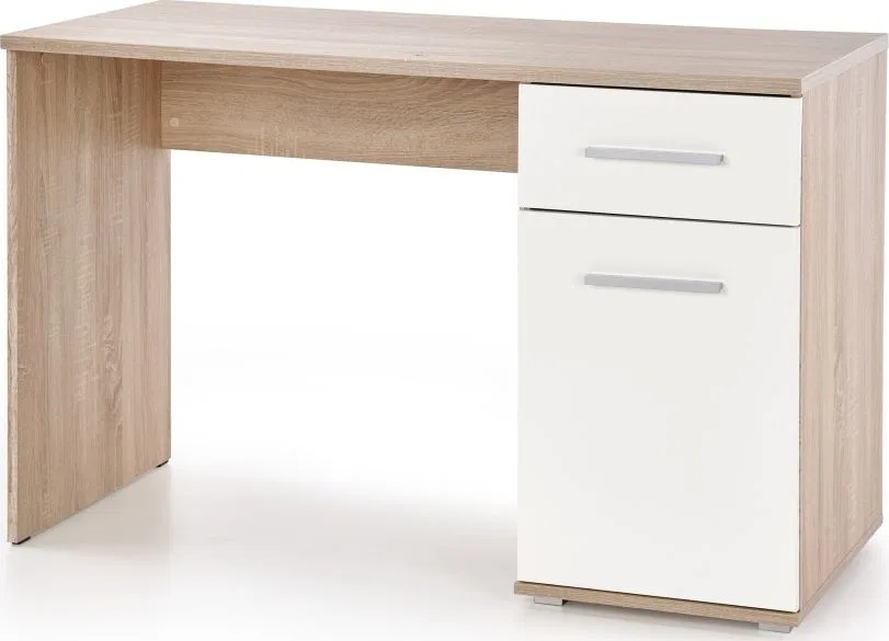 Biurko Selsey Claros Biało-Brązowe 120 cm x 55 cm
