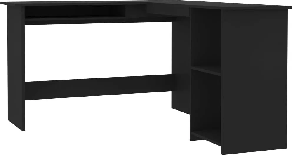 Biurko vidaXL 800748 Czarne 140 cm x 120 cm