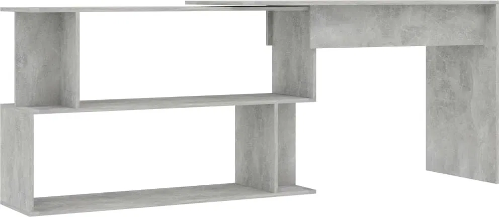 Biurko vidaXL 801102 Szare 200 cm x 50 cm