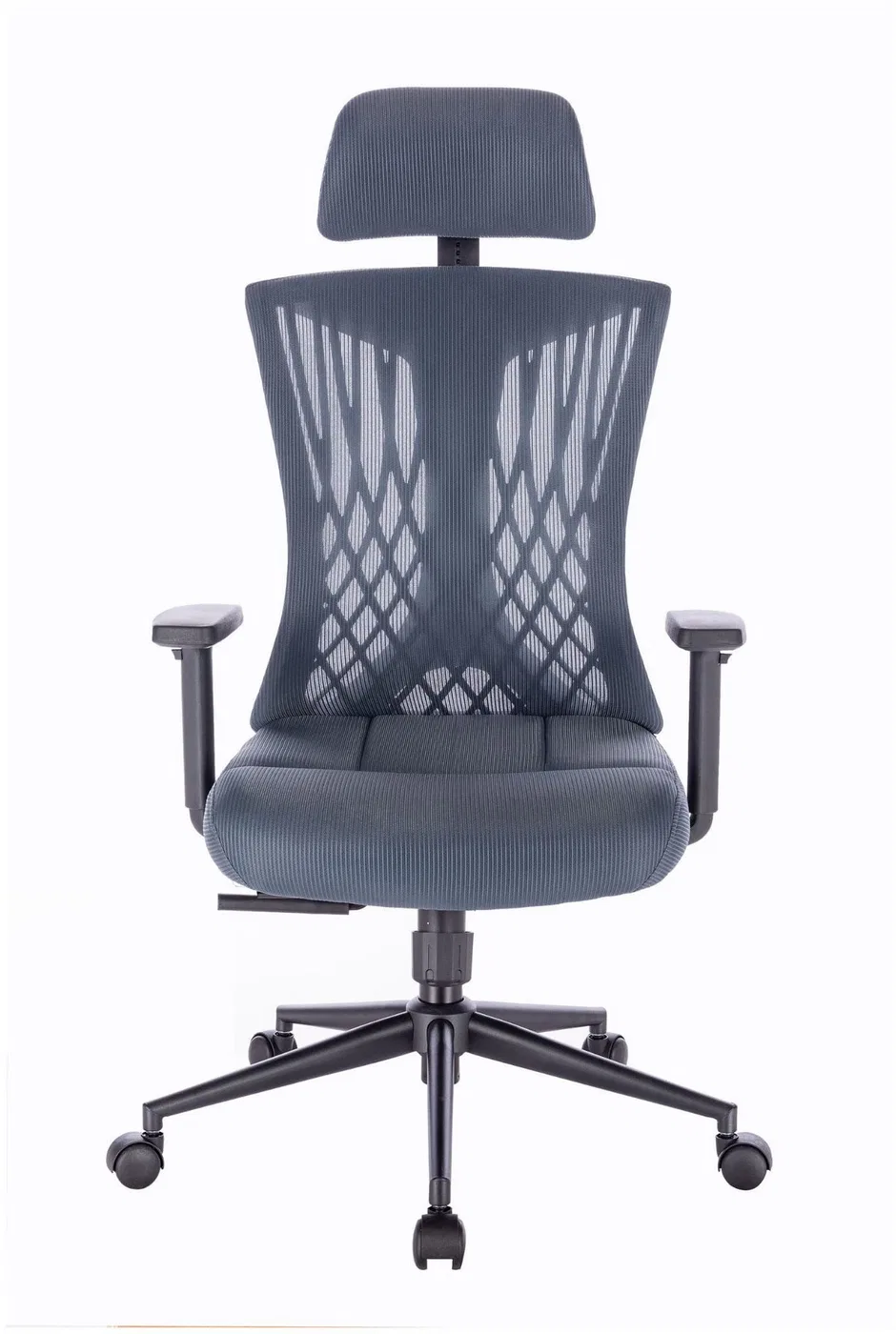 FOTEL BIUROWY ERGONOMICZNY AVERY SZARONIEBIESKI