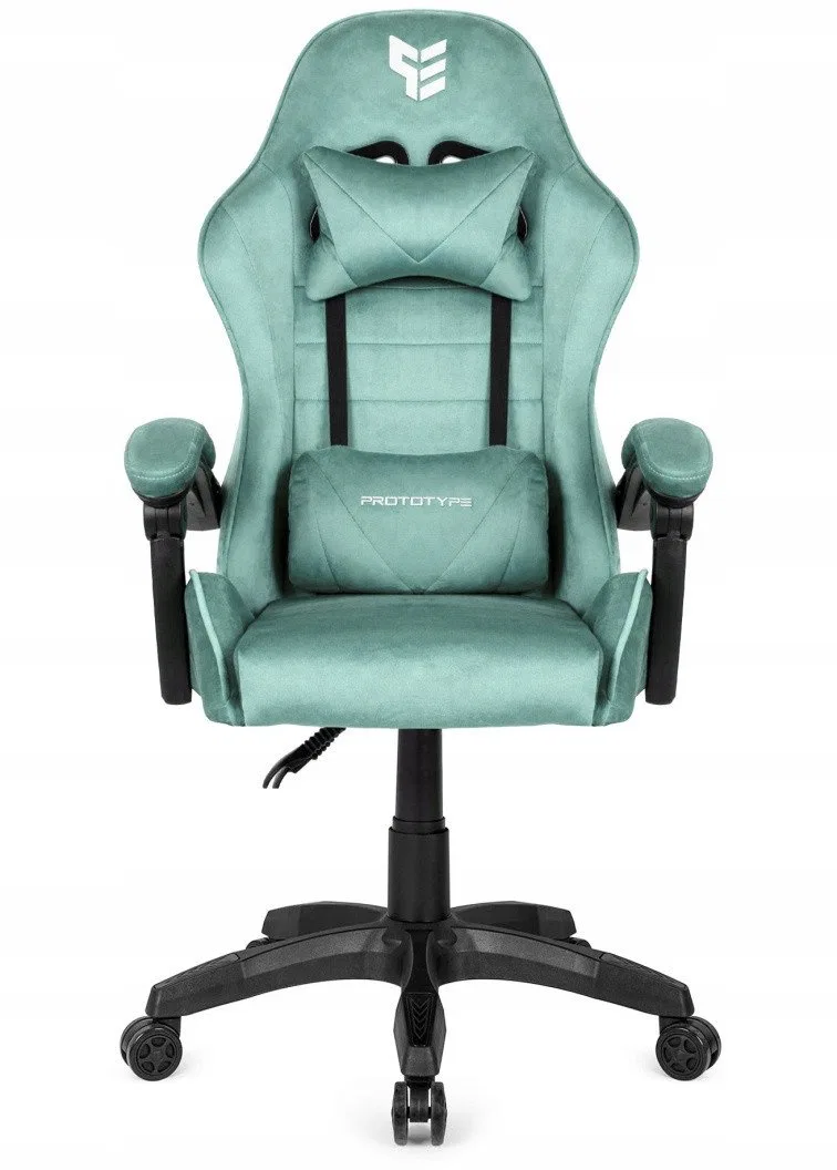 Fotel obrotowy gamingowy HERO ENZO MINT ALCANTARA ICE