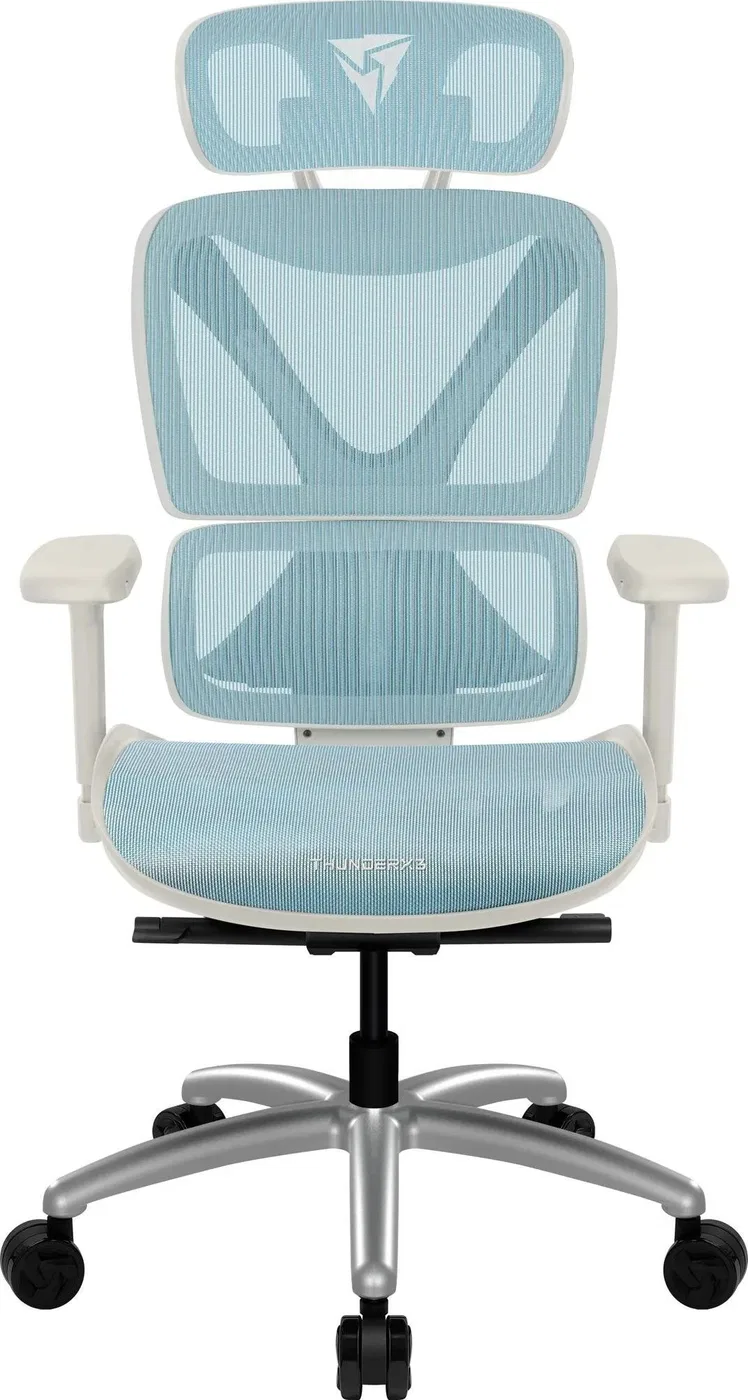 ThunderX3 XTC Ergonomischer Bürostuhl - weiß/blau