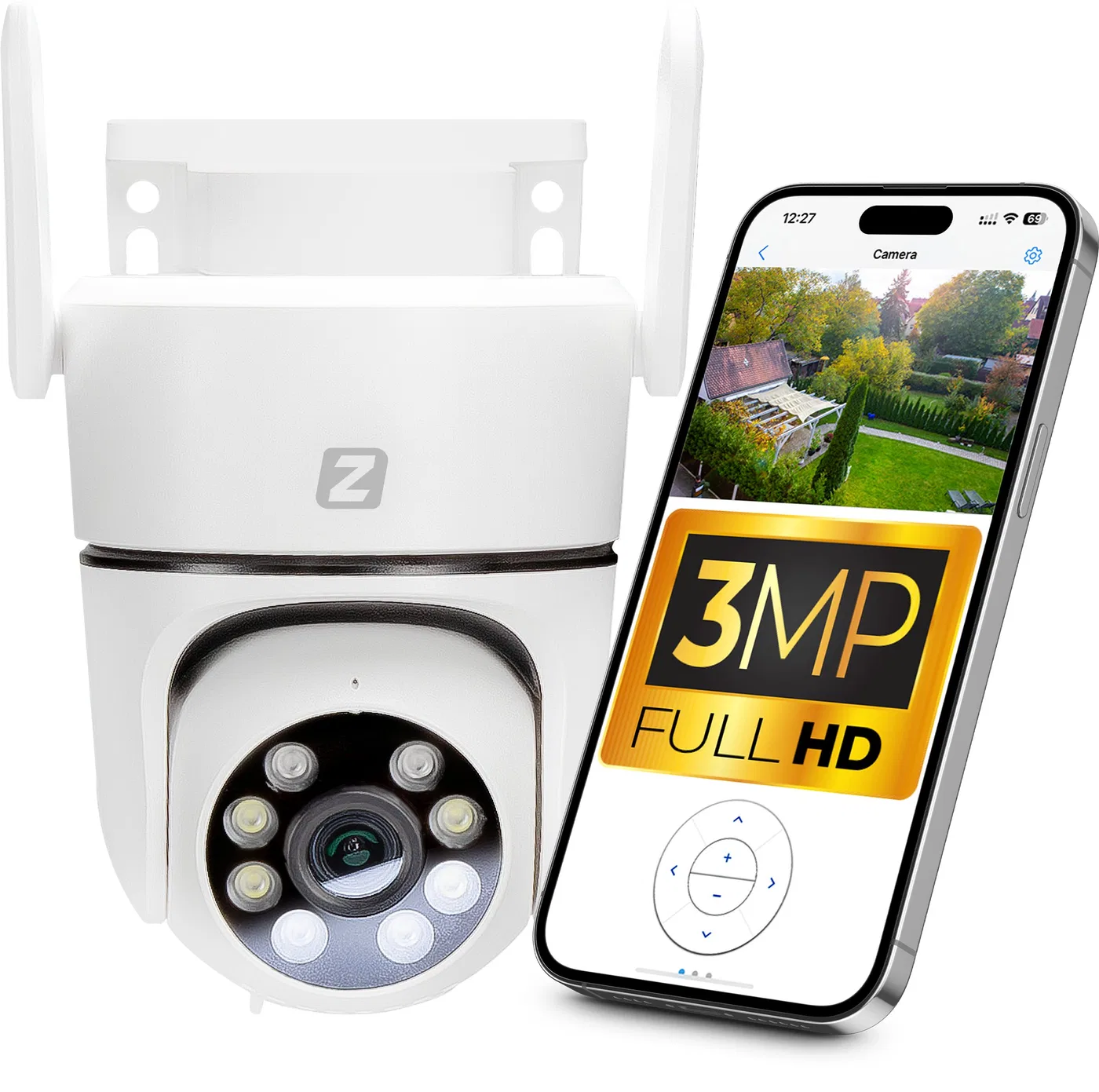 Kamera obrotowa IP P3 WiFi PTZ 3MP  4xZOOM IKPW330V1 Zintronic