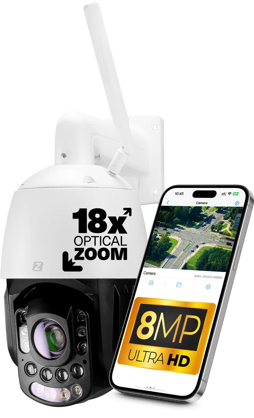 Profesjonalna Kamera IP P8 Ultimate 8MPx  18xZOOM Zintronic IKPWP8150MZV1