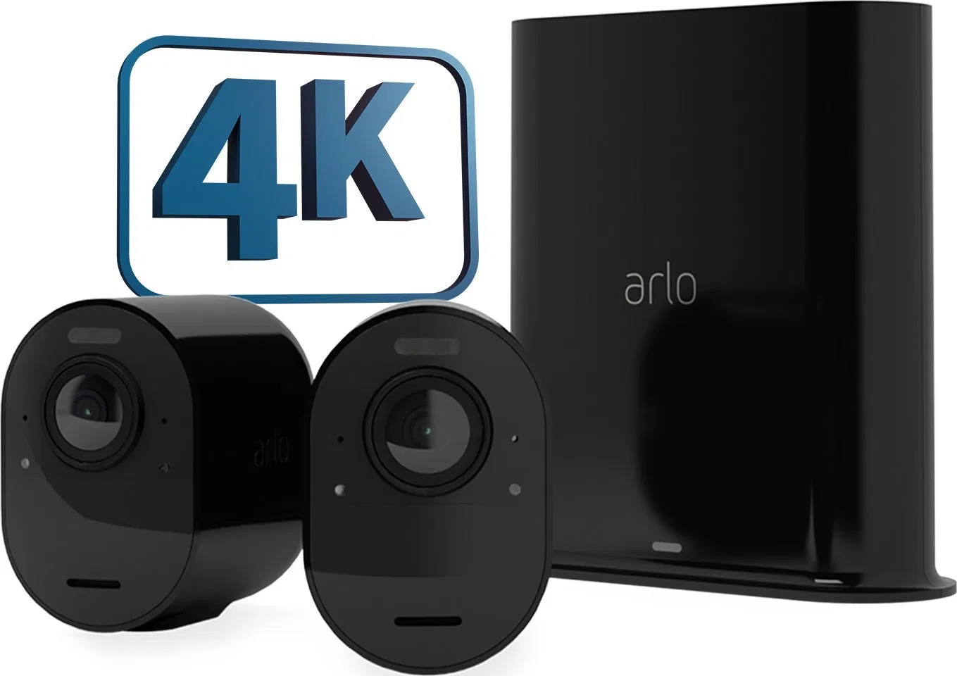 Kamera IP Arlo Arlo Ultra 2 Spotlight Camera Set of 2 black - 4K camera