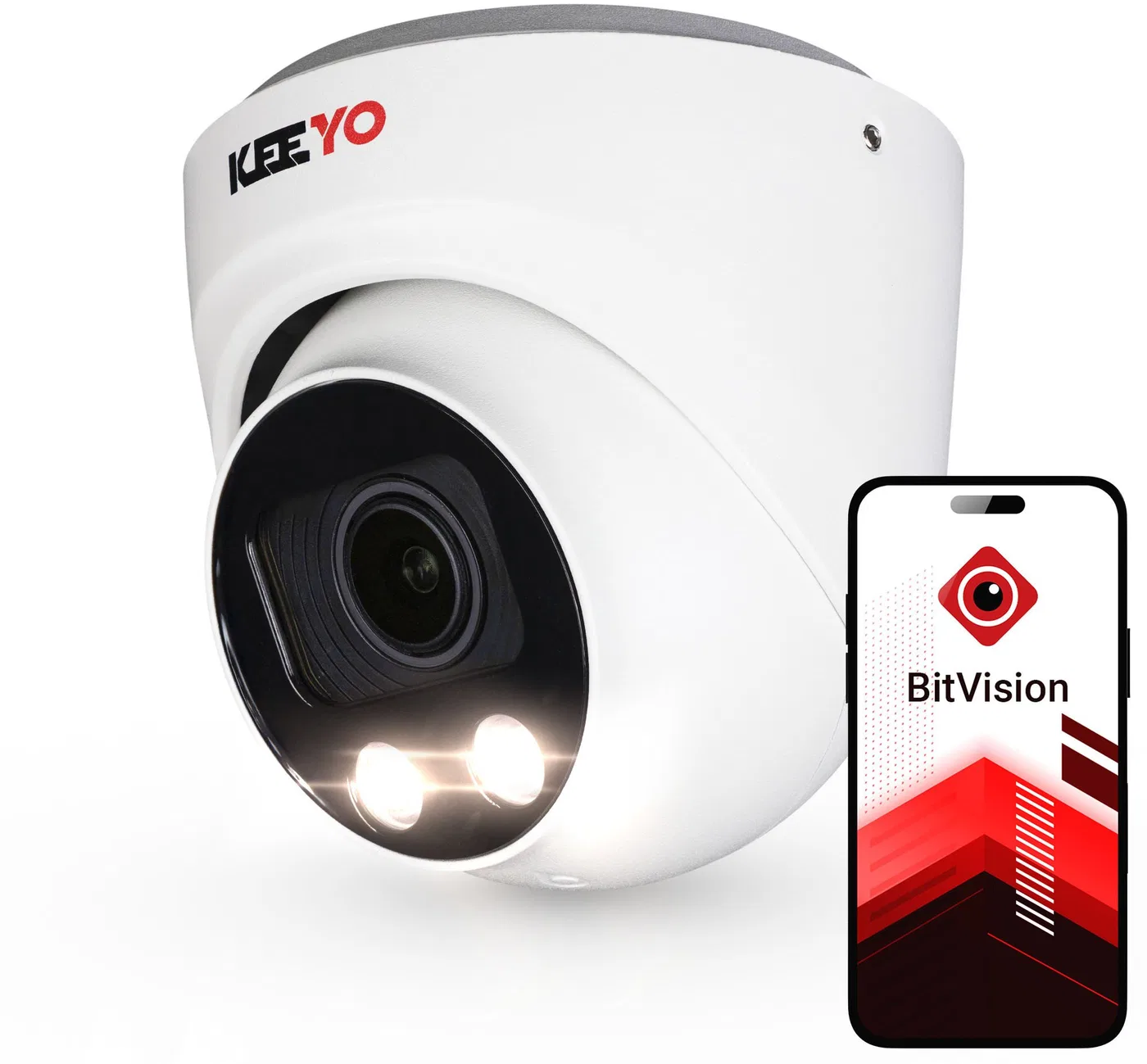 Kamera kopułowa IP KEEYO LV-V-IP5M3AF-DL 5Mpx, motozoom