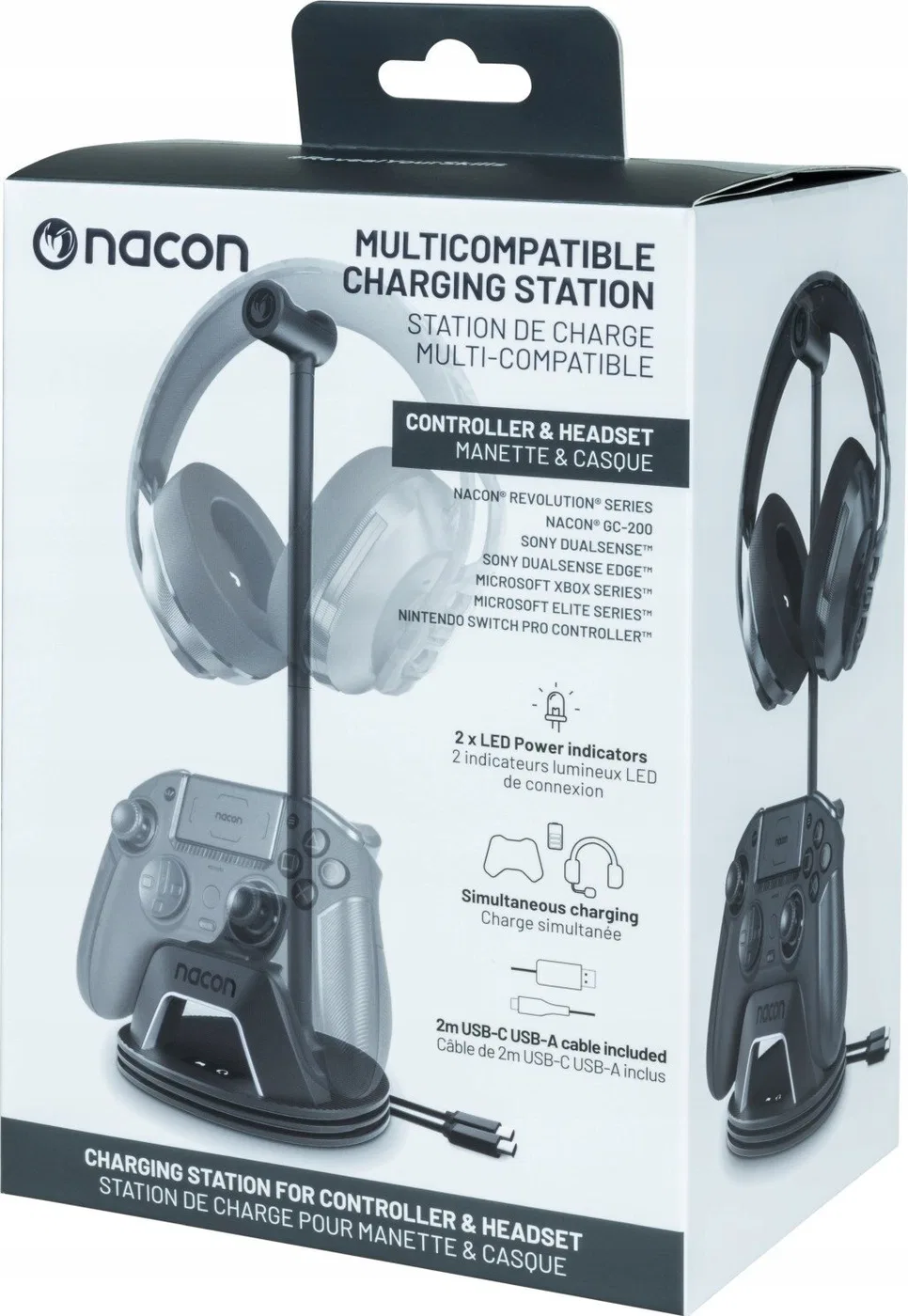 BigBen Nacon Multi Charge Stand melna - Ladesanas stacija kontrolierim