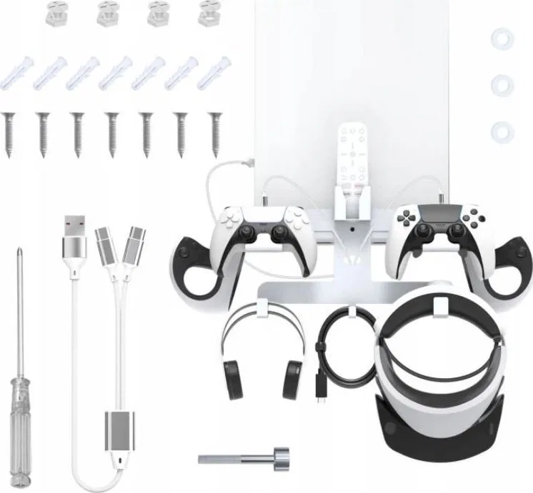 JYS Uchwyt Wieszak Ścienny Na Ścianę Do Sony Playstation 5 Ps5 + Vr2 / P5163