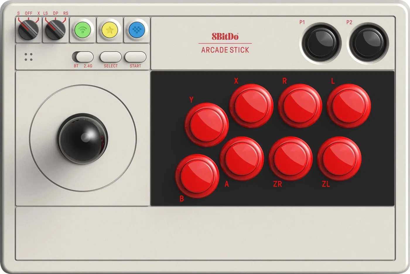 Joystick 8BitDo Arcade Stick szary