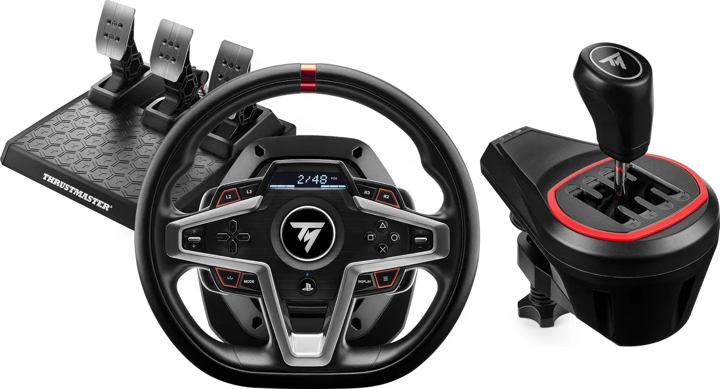 Kierownica Thrustmaster T248 PC/PS4/PS5 (4160783) + Lewarek TH8A (4060059)