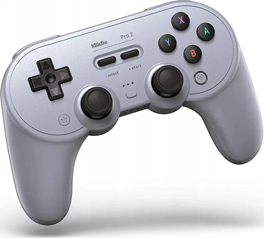 Pad 8BitDo 8BitDo PRO 2 - „Hall Edition“ belaidis žaidimų valdiklis, pilkas, jungiklis / kompiuteris / „Android“