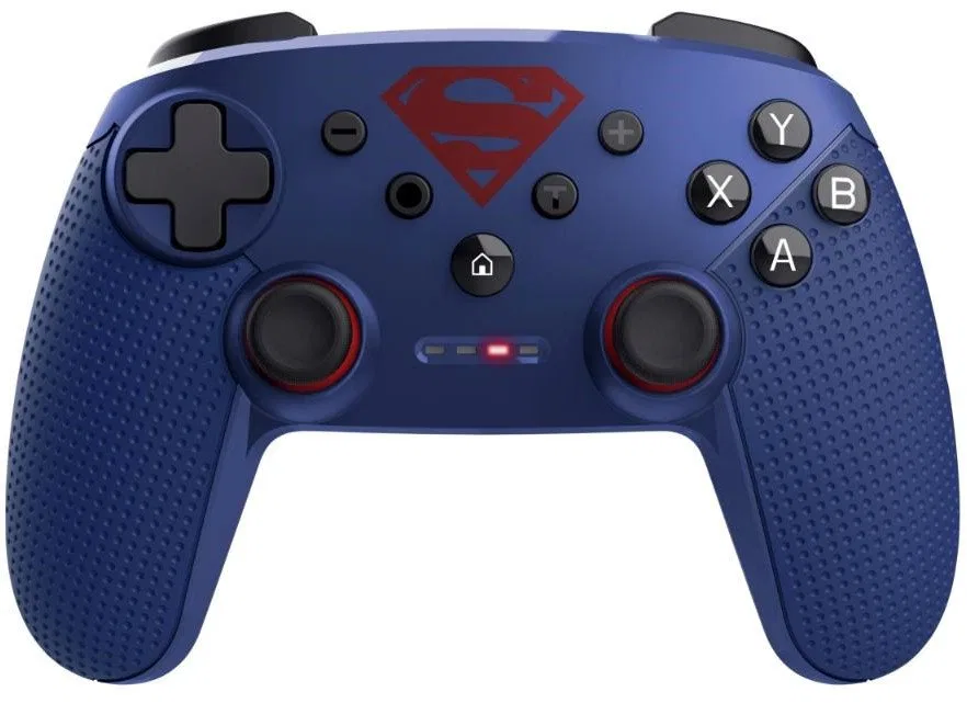 TRUST Gamepad GXT 542SM Muta Superman, pro Nintendo Switch, Bluetooth, modrá