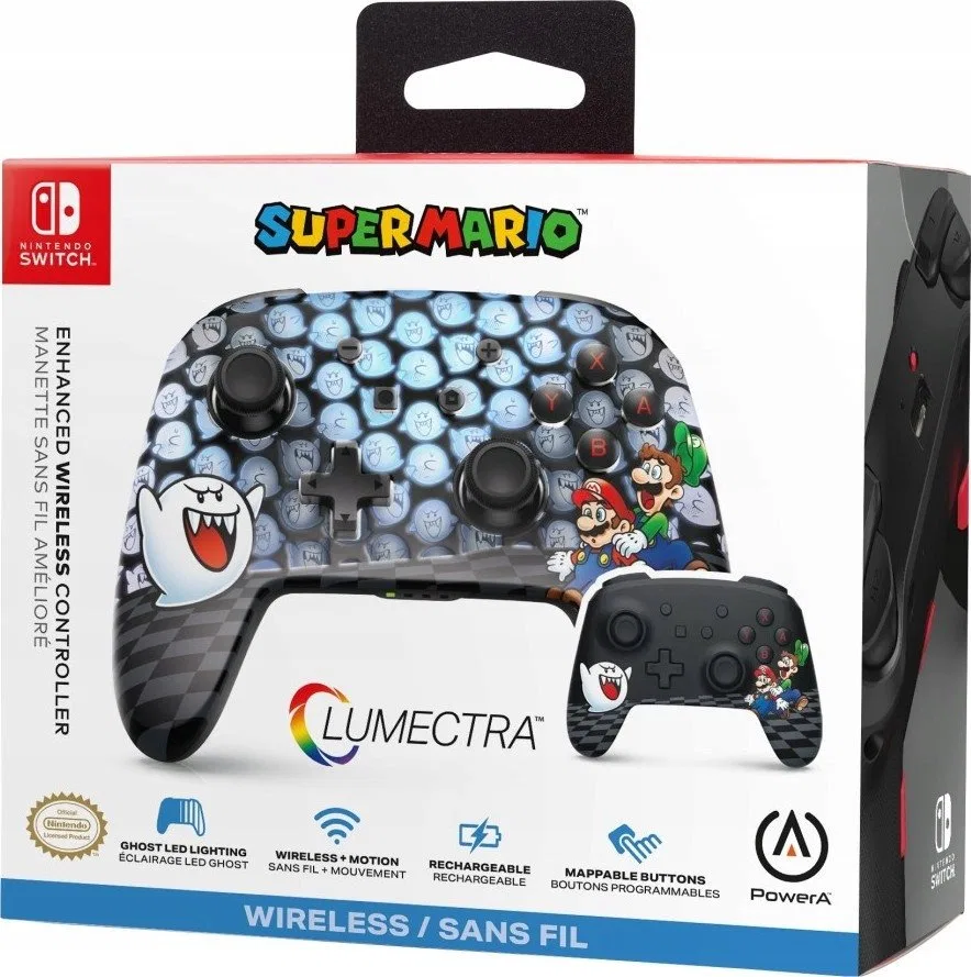 PowerA SWITCH Pad bezprzewodowy Enhanced Lumectra Mario Peek-A-Boo