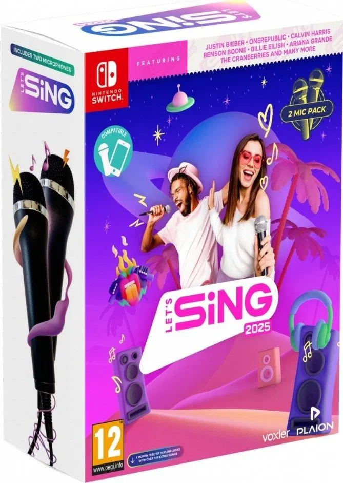 Gra Nintendo Switch Lets Sing 2025 2-mic