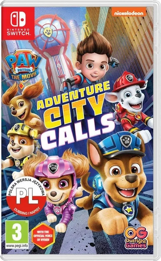 Gra Nintendo Switch Psi Patrol Miasto Przygód Wzywa