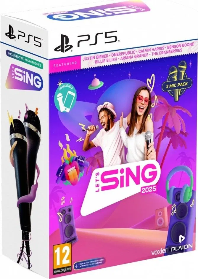 Gra PlayStation 5 Lets Sing 2025 2-mic