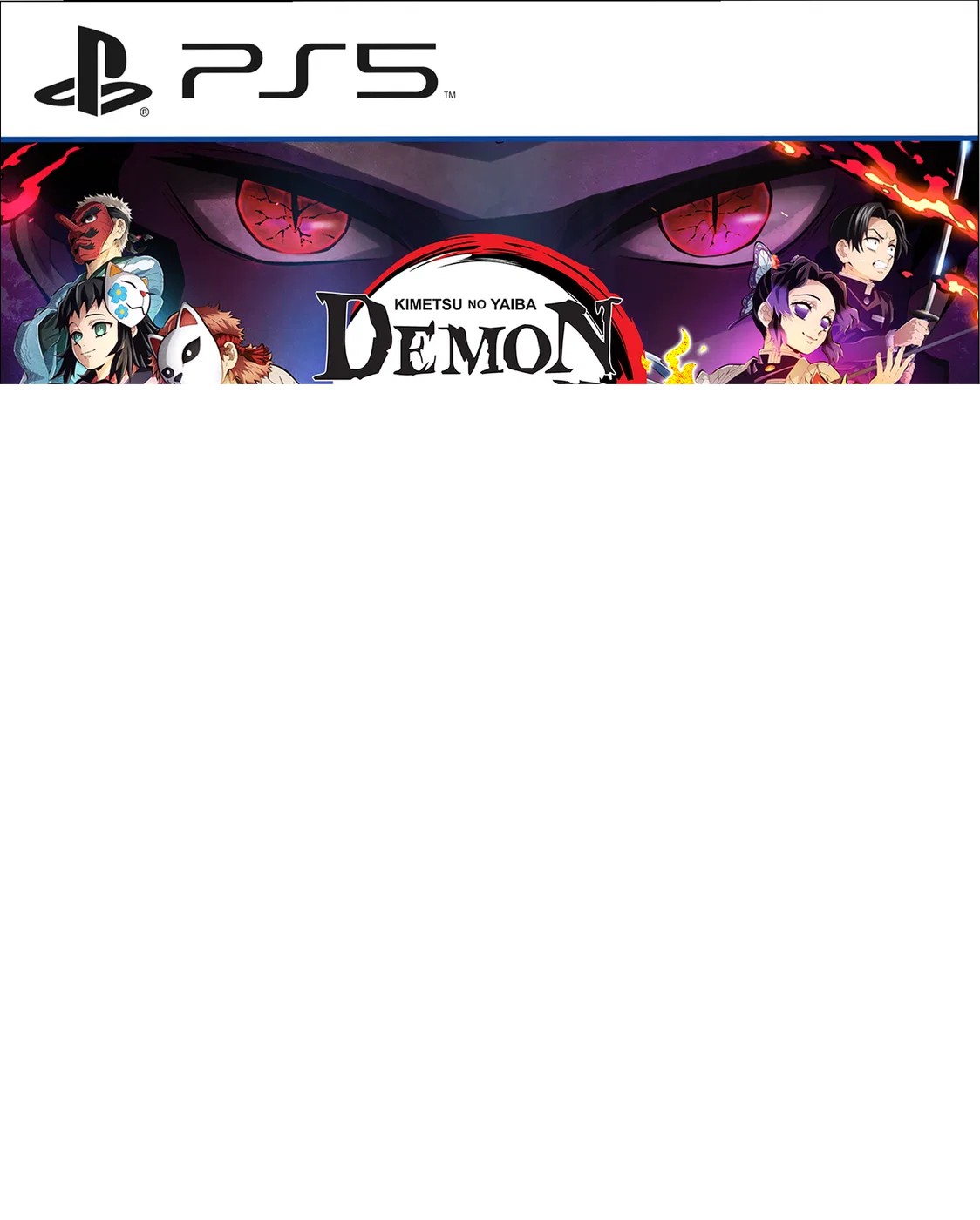 Demon Slayer -Kimetsu no Yaiba- The Hinokami Chronicles PS5