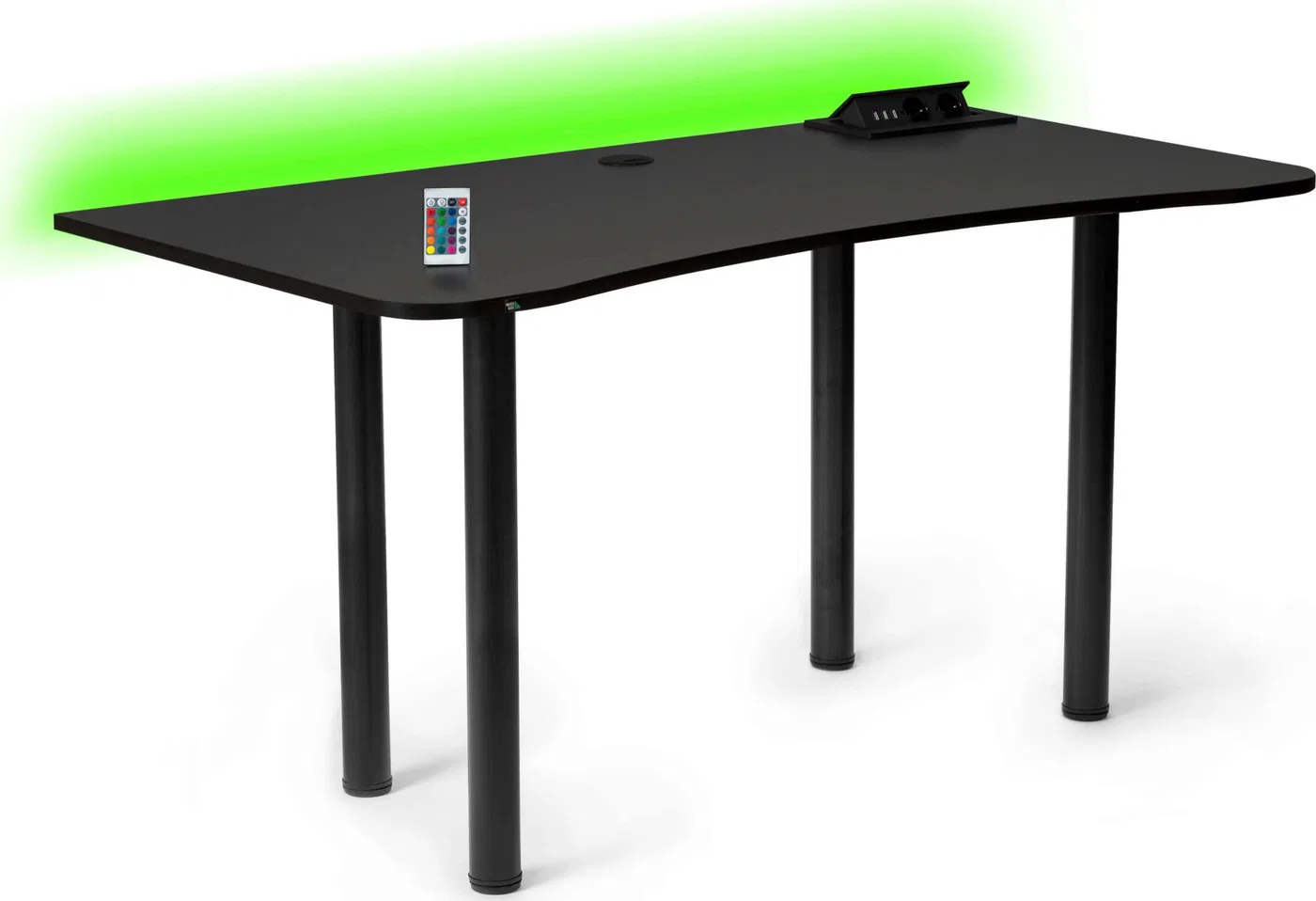 Biurko Marco Game Comfort Pro Czarne 140 cmx70 cm