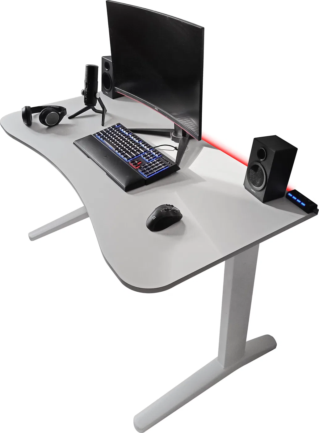 Biurko Zdesk BB-STLW-LH Białe 138 cmx68 cm