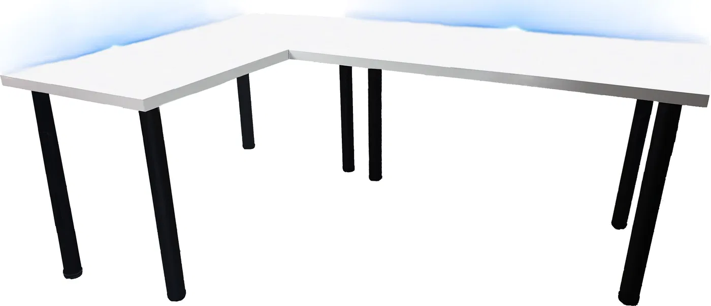 Biurko Daming Model 1 Czarne 202 cmx136 cm x 2,8 cm