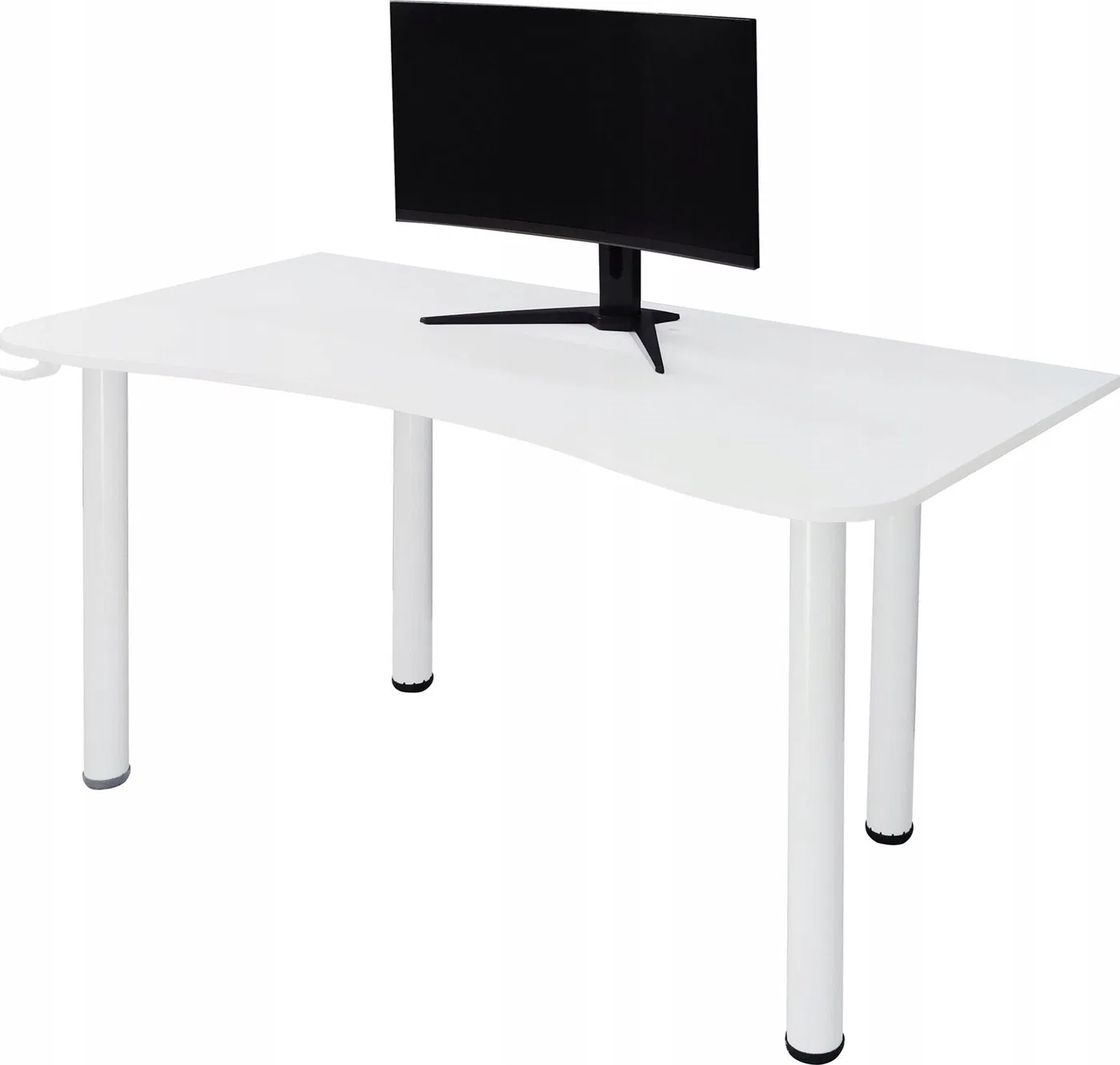 Biurko Zdesk BB-710W-Po/W-USŁ/W Białe 138 cmx68 cm