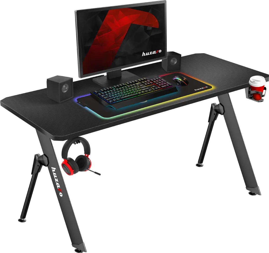 Biurko Huzaro Hero 2.8 Czarne 140 cmx60 cm