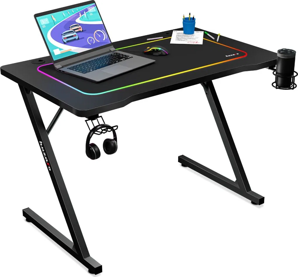 Biurko Huzaro Hero 1.8 Czarne 100 cmx60 cm