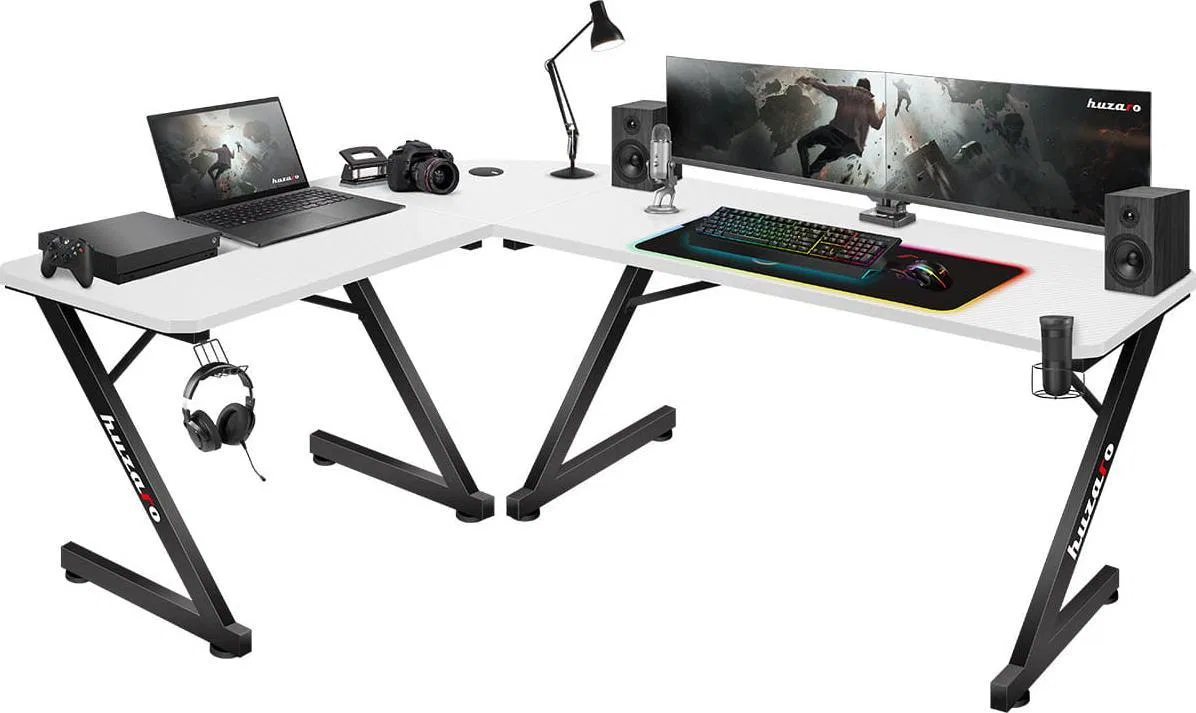Biurko Huzaro Hero 7.0 Czarne 154 cmx117 cm