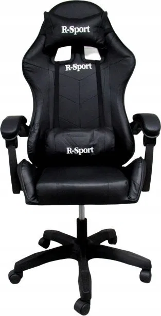 Fotel R-Sport Fotel Gamingowy K3 R-Sport CZARNY dla gracza+masażer