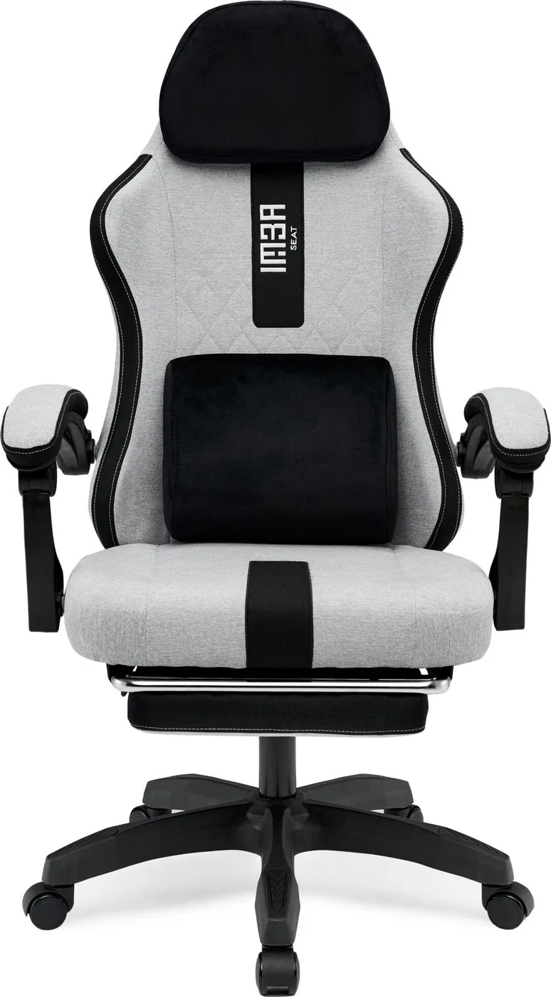 Fotel IMBA Seat Fotel gamingowy IMBA RANGER szary materiałowy