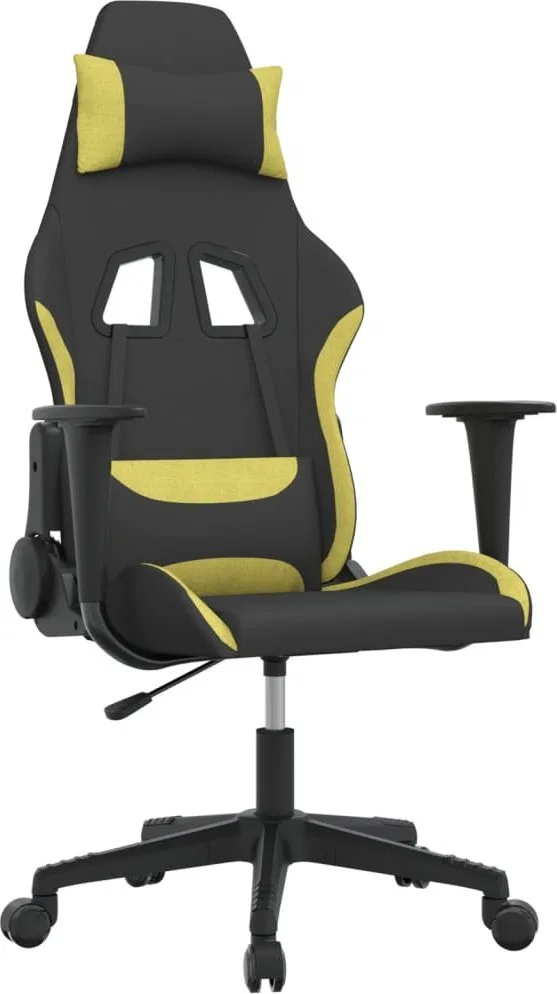 Fotel vidaXL czarno-jasnozielony (345496)