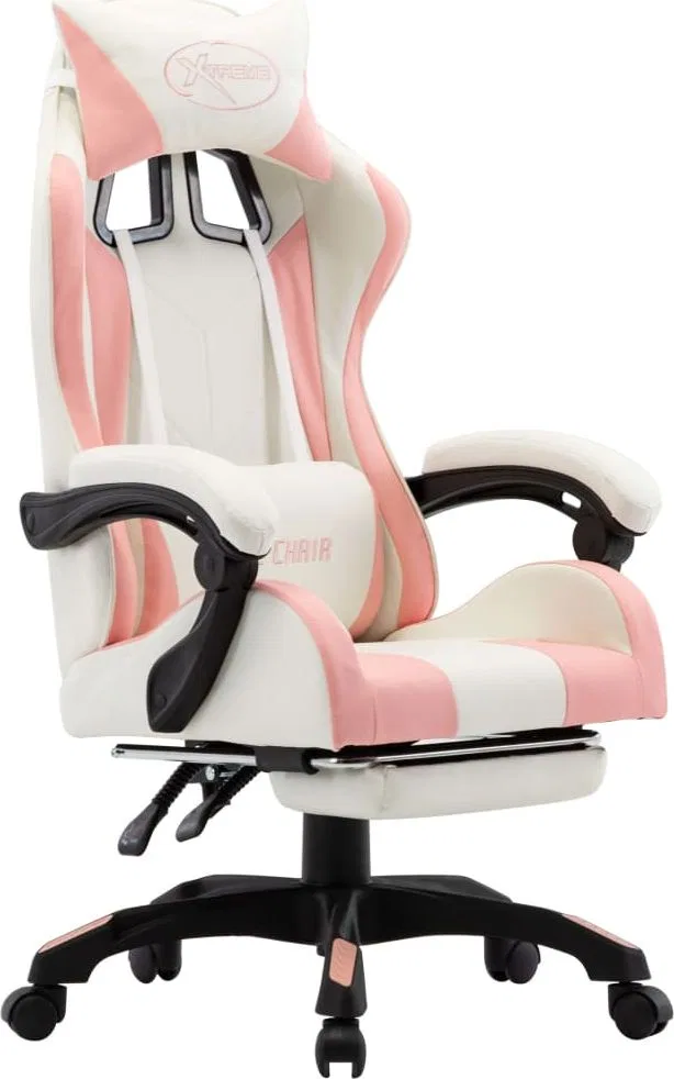 Fotel vidaXL 287985 biało-czarny
