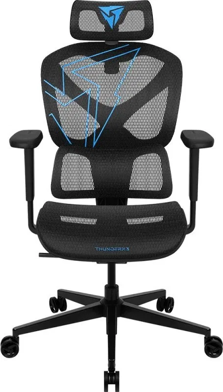 Fotel ThunderX3 ThunderX3 YTC-Mesh Gaming Stuhl - schwarz/blau