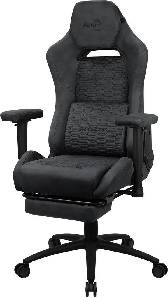 Fotel Aerocool gamingowy Royal AeroSuede Slate Grey (AEROROYAL-SLATE-GREY)