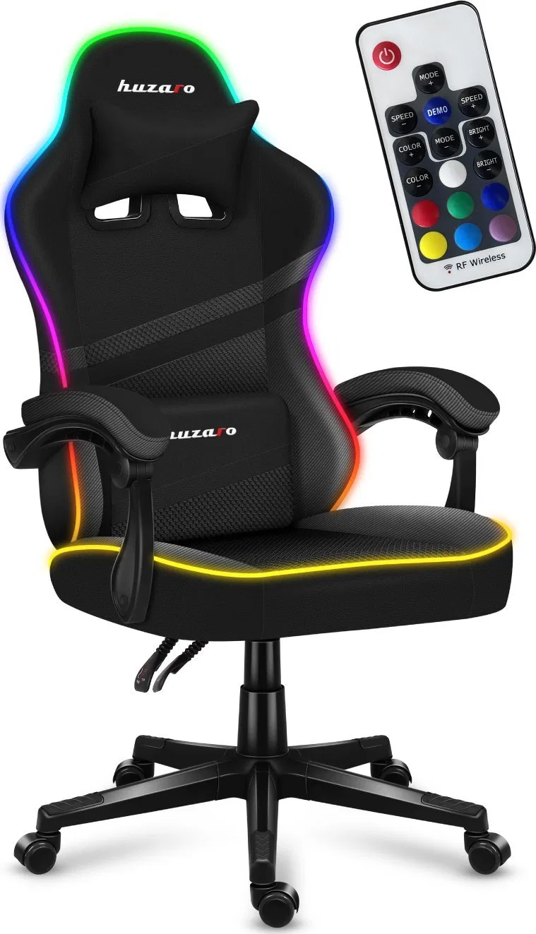 Fotel Huzaro Force 4.4 RGB Czarny