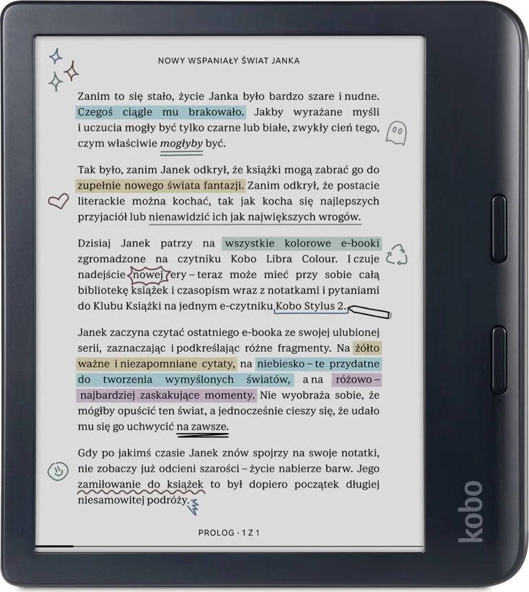 Czytnik Kobo Czytnik Kobo Libra Colour + Etui Cover Sleep